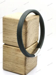 Kožený náramek UNISEX 0,8 mm modrá