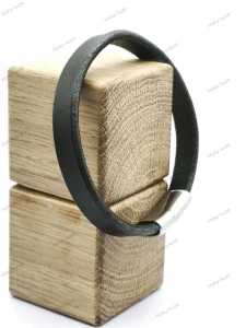 Kožený náramek UNISEX 10 mm černá