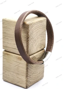 Kožený náramek UNISEX 10 mm hnědá