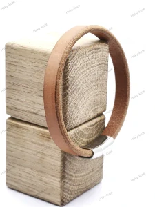 Kožený náramek UNISEX 10 mm cognac