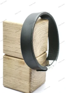 Kožený náramek UNISEX 16 mm černá