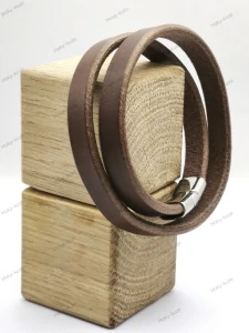 Kožený náramek UNISEX 10 mm hnědá