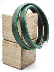 Kožený náramek UNISEX 10 mm zelená