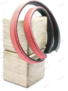 Kožený náramek UNISEX 10 mm červená