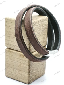 Kožený náramek UNISEX 10 mm hnedá