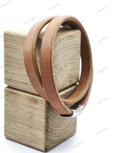 Kožený náramek UNISEX 10 mm cognac