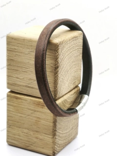Kožený náramek UNISEX 0,8 mm hnědý