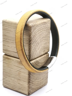 Kožený náramek UNISEX 10 mm žlutá